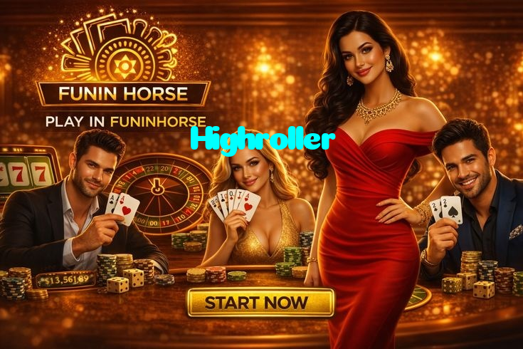 Highroller casino presented on mobile device in Pakistan with slots and live games